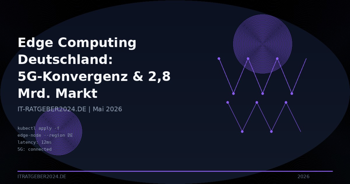 Mehr über den Artikel erfahren Edge Computing Deutschland 2026: Wie BMW, Siemens und die Telekom Edge Nodes aufbauen – Architektur, 5G-Konvergenz und die 2,8 Milliarden Euro Markt