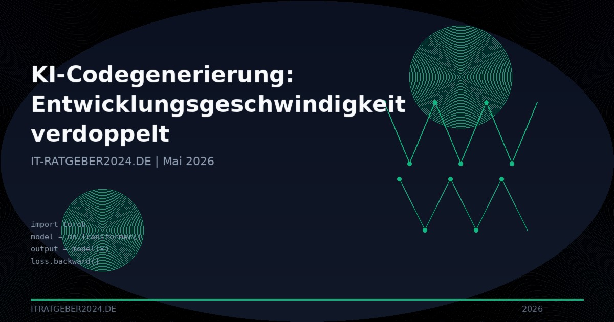 Mehr über den Artikel erfahren KI-Codegenerierung Mai 2026: Wie GitHub Copilot, Claude Code und Cursor die Entwicklungsgeschwindigkeit verdoppeln – Zahlen, Risiken und der Wandel der Softwareindustrie